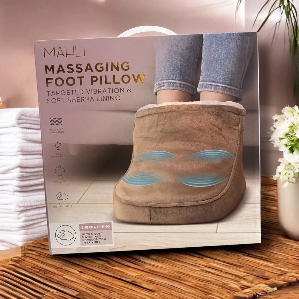 Mahli Massaging Foot Pillow Extra Warm Microfleece